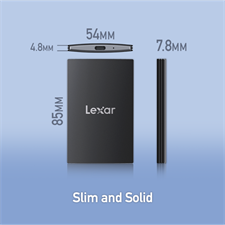 Lexar® Professional SL500 Portable SSD 2TB - up to 2000MB/s - USB 3.2 Gen2x2