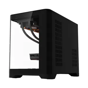 1st Player UView UV6 Fish Tank Micro-ATX PC Gaming Case  – Black