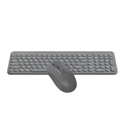 A4Tech Fstyler FG3300 Air2 2.4G QuietKey 2-Zone Wireless Keyboard & Mouse Combo - 2000 DPI Adjustable - Grey 