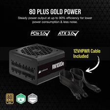Corsair RMe Series RM1000e - 1000W 80 PLUS Gold Fully Modular Low-Noise ATX Power Supply