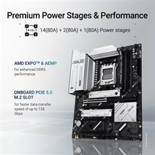 Asus PRIME X870-P WIFI-CSM ATX Motherboard, AMD Socket AM5, DDR5, PCIe 5.0, PCIe 5.0 x16, Q-Release, 4X M.2, Wi-Fi 7, Q-Antenna, 2.5Gb LAN, USB4®, USB Type-C®, BIOS Flashback™
