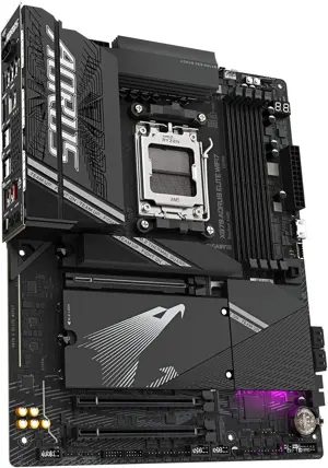 Gigabyte X870 AORUS ELITE WIFI7 AMD AM5 LGA 1718 Motherboard, ATX, DDR5, 4X M.2, PCIe 5.0, USB4, WIFI7, 2.5GbE LAN, EZ-Latch