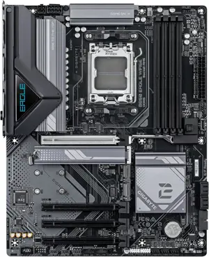 Gigabyte B850 EAGLE WIFI6E AMD AM5 Motherboard, ATX, DDR5, 3X M.2, PCIe 5.0, USB-C, WIFI6E, 1GbE LAN, EZ-Latch