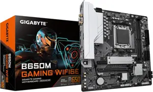 Gigabyte B650M GAMING WIFI6E Motherboard - 5+2+2 Phases VRM, Up to 6400MHz DDR5 (OC), 1 x PCIe 4.0 M.2, 2.5GbE LAN, WiFi 6E, USB 3.2 Gen 1