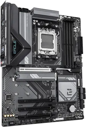 Gigabyte B850 EAGLE WIFI6E AMD AM5 Motherboard, ATX, DDR5, 3X M.2, PCIe 5.0, USB-C, WIFI6E, 1GbE LAN, EZ-Latch