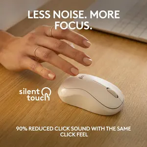 Logitech M240 Silent Bluetooth Wireless Mouse | White