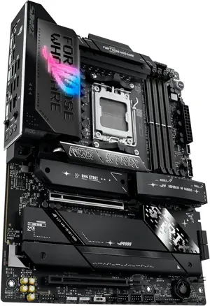 ASUS ROG STRIX X870E-E GAMING WIFI AMD AM5 X870 ATX Motherboard 18+2+2 Power Stages, Dynamic OC Switcher, Core Flex, DDR5 AEMP, WiFi 7, 5X M.2, PCIe 5.0, Q-Release Slim, USB4, AI OCing & Networking