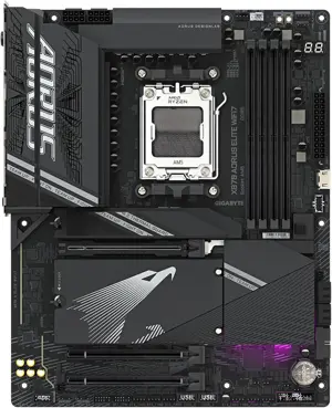 Gigabyte X870 AORUS ELITE WIFI7 AMD AM5 LGA 1718 Motherboard, ATX, DDR5, 4X M.2, PCIe 5.0, USB4, WIFI7, 2.5GbE LAN, EZ-Latch