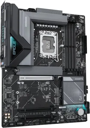 Gigabyte B860 EAGLE WIFI6E Motherboard Intel Core Ultra Series 2, LGA 1851, ATX, DDR5, 3X M.2, PCIe 5.0, USB-C, WIFI6E, 2.5GbE LAN, EZ-Latch