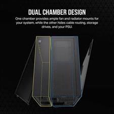 Corsair 6500X Mid-Tower Dual Chamber PC Case - Black 