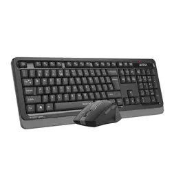 A4Tech Fstyler FGS1035Q 2.4G Quiet Key Wireless Keyboard & Mouse Combo - Grey