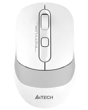 A4Tech FB10CS Dual Mode Rechargeable Wireless Mouse | Greyish White