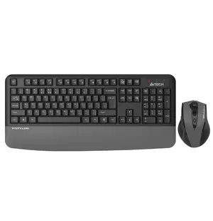 A4Tech Fstyler FG2500S 2.4G Power-Saving Wireless Comfort Keyboard & Mouse Combo - Grey
