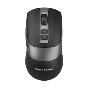 A4Tech FG50S Plus 2.4G Wireless Mouse - 3200 DPI 5-Level Adjustable, Double-Click Function - Black