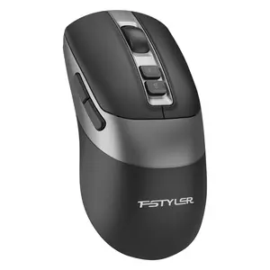 A4Tech FG50S Plus 2.4G Wireless Mouse - 3200 DPI 5-Level Adjustable, Double-Click Function - Black