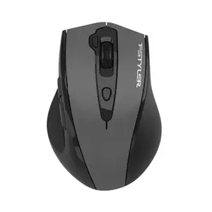A4Tech FG55S Plus 2.4G Wireless Mouse - 3200 DPI 5-Level Adjustable, 2 Thumb Side Buttons - Black