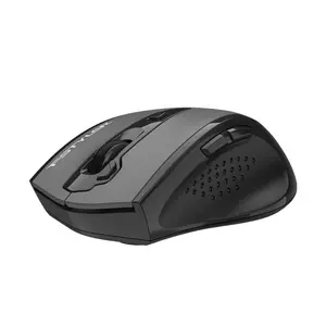 A4Tech FG55S Plus 2.4G Wireless Mouse - 3200 DPI 5-Level Adjustable, 2 Thumb Side Buttons - Black