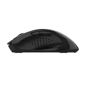 A4Tech FG55S Plus 2.4G Wireless Mouse - 3200 DPI 5-Level Adjustable, 2 Thumb Side Buttons - Black