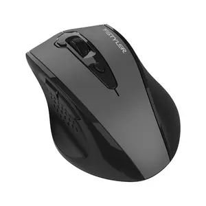 A4Tech FG55S Plus 2.4G Wireless Mouse - 3200 DPI 5-Level Adjustable, 2 Thumb Side Buttons - Black