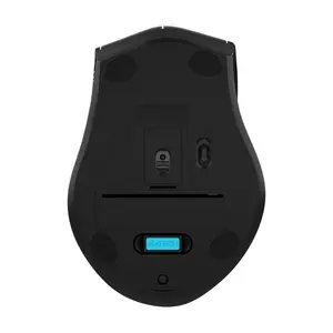 A4Tech FG55S Plus 2.4G Wireless Mouse - 3200 DPI 5-Level Adjustable, 2 Thumb Side Buttons - Black