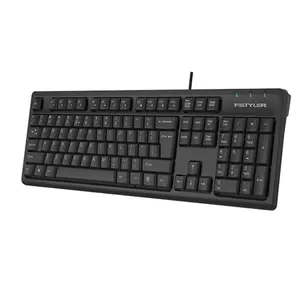 A4Tech Fstyler FKS12 Natural_A Multimedia Comfort Keyboard - Black