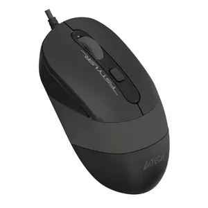 A4Tech FM10S Optical Mouse | Anti-Slippery Side, Adjustable 1600 DPI, Silent Clicks - Black