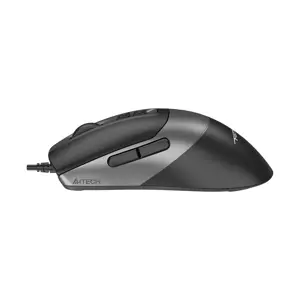 A4Tech FM50S Plus Optical Wired Mouse, 4000 DPI, 5-Level Resolution, 1000Hz 4 Level Report Rate, Silent Clicks - Black