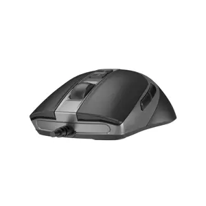 A4Tech FM50S Plus Optical Wired Mouse, 4000 DPI, 5-Level Resolution, 1000Hz 4 Level Report Rate, Silent Clicks - Black