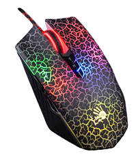 Bloody A70 Light Strike - Ultra Core Activated, Drag Click Butterfly Click Gaming Mouse | Black Crack