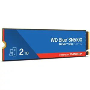 WD Blue SN5100 2TB NVMe SSD, M.2 2280, PCIe Gen 4.0, Internal Solid State Drive - Read Speeds Up to 7100MB/s