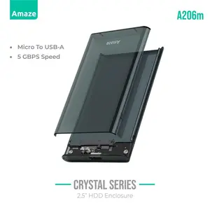 Amaze A206M Phantom Series Transparent 2.5" HDD Enclosure USB 3.0 - 5GBPS