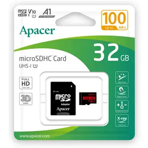 Apacer 32GB microSDHC/SDXC UHS-I Memory Card with Adapter - U1 V10 A1