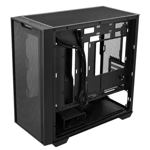 ASUS A21 Micro-ATX Case, 360mm Radiator Support, Porous Front-Panel Mesh - Black Edition