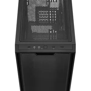 ASUS A21 Micro-ATX Case, 360mm Radiator Support, Porous Front-Panel Mesh - Black Edition