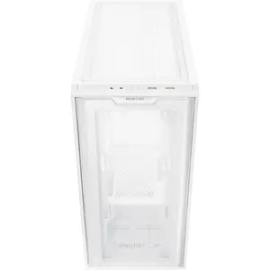 ASUS A21 Micro-ATX Case, 360mm Radiator Support, Porous Front-Panel Mesh - White Edition