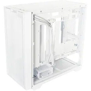 ASUS A21 Micro-ATX Case, 360mm Radiator Support, Porous Front-Panel Mesh - White Edition