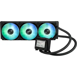 ASUS AYW Gaming LC 360 ARGB LCD AIO CPU Liquid Cooler | Advanced Cooling Performance, Vivid 2.4” IPS Screen, Pre-Installed ARGB Fans and Aura Lighting - Black