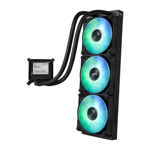 ASUS AYW Gaming LC 360 ARGB LCD AIO CPU Liquid Cooler | Advanced Cooling Performance, Vivid 2.4” IPS Screen, Pre-Installed ARGB Fans and Aura Lighting - Black