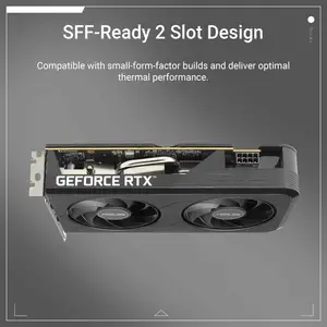 ASUS Dual GeForce RTX 5050 8GB GDDR6 Graphics Card, PCIe 5.0, 8GB GDDR6, DLSS 4, HDMI 2.1b, DisplayPort 2.1b, 2-Slot, Axial-tech Fan Design, 0dB Technology, Dual BIOS