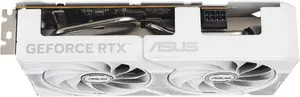ASUS Dual GeForce RTX™ 5060 8GB GDDR7 White OC Edition Graphics Card, NVIDIA, Desktop (PCIe 5.0, DLSS 4, HDMI 2.1b, DisplayPort 2.1b, 2.5-Slot, Axial-tech Fan, 0dB Technology, Dual BIOS