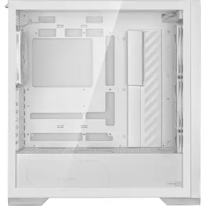 ASUS TUF Gaming GT302 ARGB ATX Mid-Tower PC Case, 4x140mm ARGB Fans, Interchangeable Tempered Glass or Mesh Side Panels - White