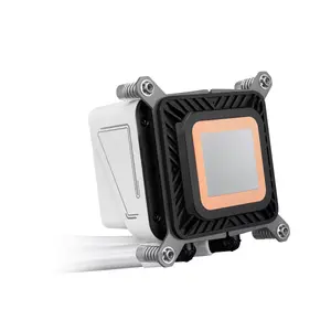 ASUS MAX Gaming LC 360 ARGB LCD White Edition 360mm Liquid CPU Cooler | 360mm Aluminum Radiator, Pre-Installed & Daisy-Chainable ARGB Fans, Copper Micro-Channel Cold Plate, 2.4" Full Color IPS LCD - White