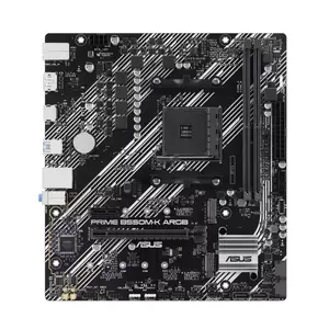 Asus Prime B550M-K ARGB AMD AM4 DDR4 MicroATX Motherboard | Dual M.2 Slots, PCIe 4.0, Realtek 1Gb Ethernet