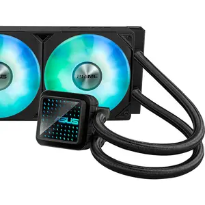 ASUS PRIME LC 360 ARGB AIO Liquid CPU Cooler | 360 mm Aluminum Radiator, Copper CPU Plate Block Material, Black