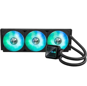 ASUS PRIME LC 360 ARGB AIO Liquid CPU Cooler | 360 mm Aluminum Radiator, Copper CPU Plate Block Material, Black