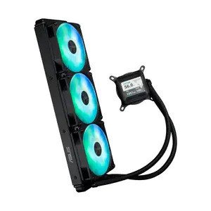 ASUS Prime LC 360 ARGB LCD AIO Liquid CPU Cooler | 360 mm Aluminum Radiator, Copper CPU Plate Block Material, 2.3" LCD Display - Black