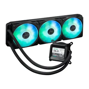 ASUS Prime LC 360 ARGB LCD AIO Liquid CPU Cooler | 360 mm Aluminum Radiator, Copper CPU Plate Block Material, 2.3" LCD Display - Black