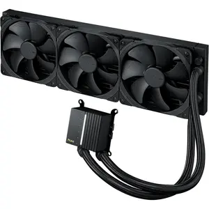 ASUS ProArt LC 420 AIO Liquid Cooler | 420mm Thick Radiator, Illuminated System Status Meter, Three Noctua NF-A14 Industrial PPC-2000 PWM 140mm Radiator Fans