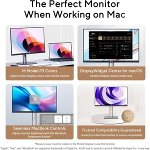 ASUS ProArt Display PA278QGV Gen2  27" IPS QHD 120Hz Professional Monitor – 95% DCI-P3, 100% sRGB, Color Accuracy ΔE < 2, Calman Verified, HDR-10, Light Sync, Ergonomic Stand