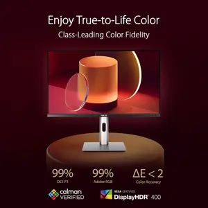 ASUS ProArt Display PA279CRV 27-inch IPS 4K UHD Professional Monitor – 99% DCI-P3, 99% Adobe RGB, Color Accuracy ΔE < 2, Calman Verified, USB-C PD 96W, VESA DisplayHDR 400, VESA MediaSync, Ergonomic Stand, Green Sustainability